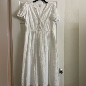 J.Crew Factory Dress White Size 12
